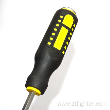 Household hardware tools can be knocked through the heart cross word screwdriver
